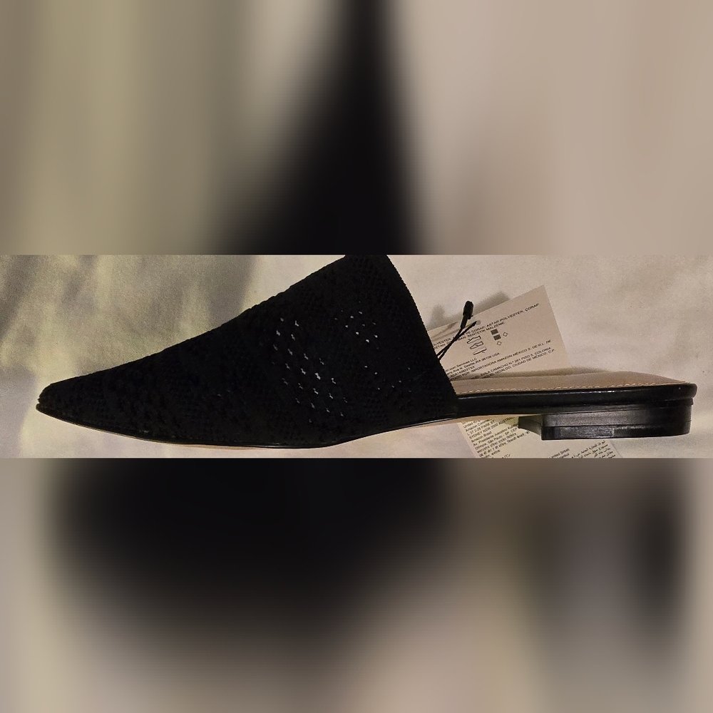 **NEW** Women's (Sz 8) Black Troy Pointed Toe Mule Slide